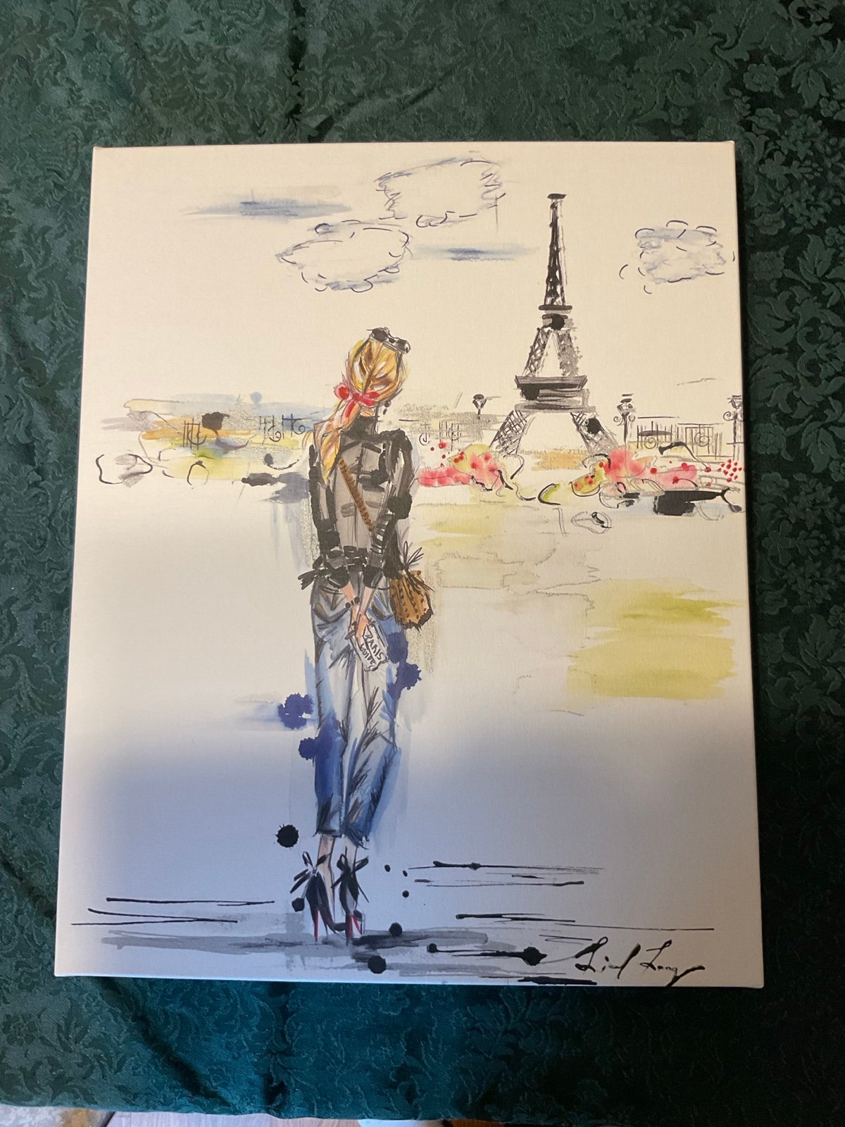Colleen Karis Designs Canvas Print - Liesl Long. Girl in Paris
