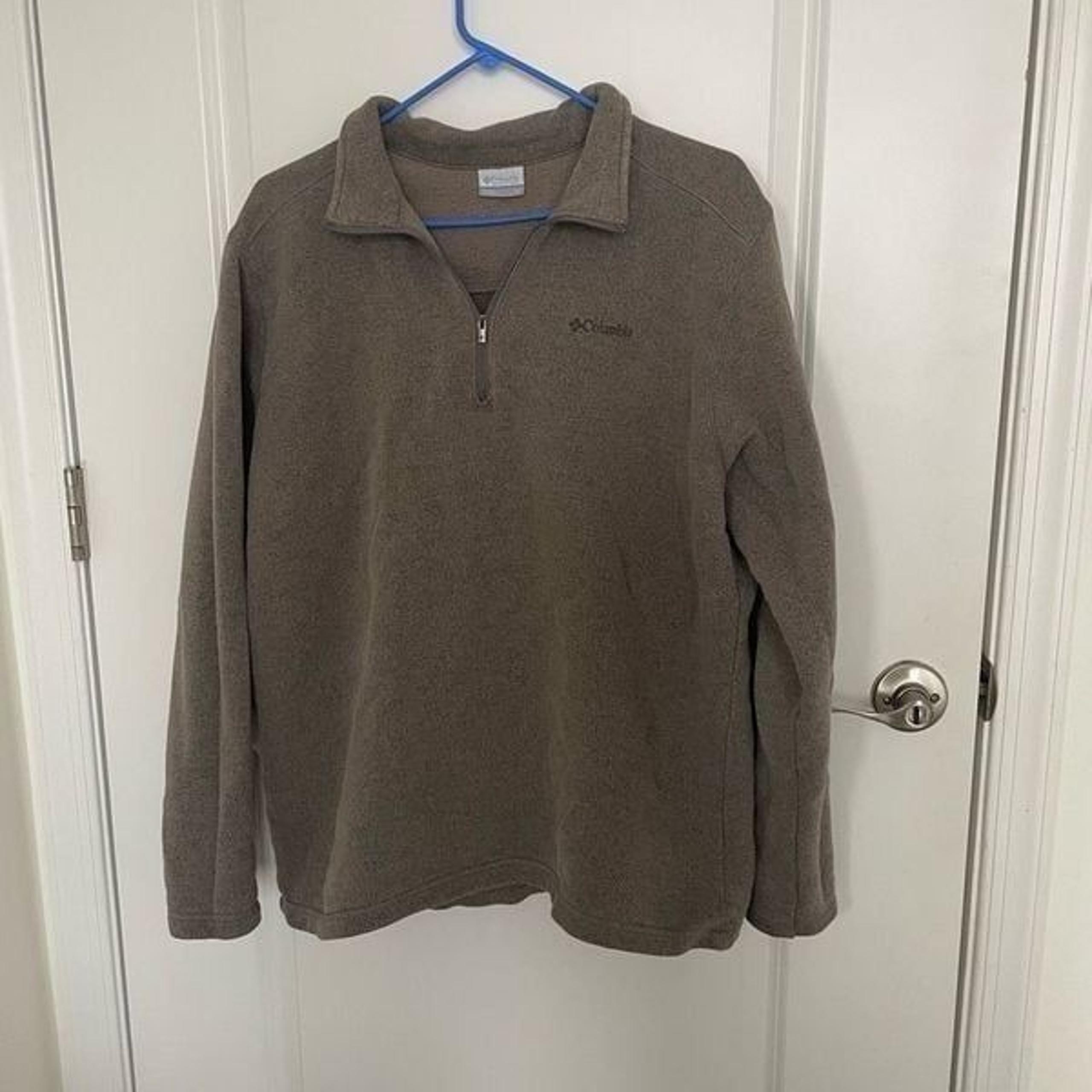 Columbia men’s pullover xl brown zip top