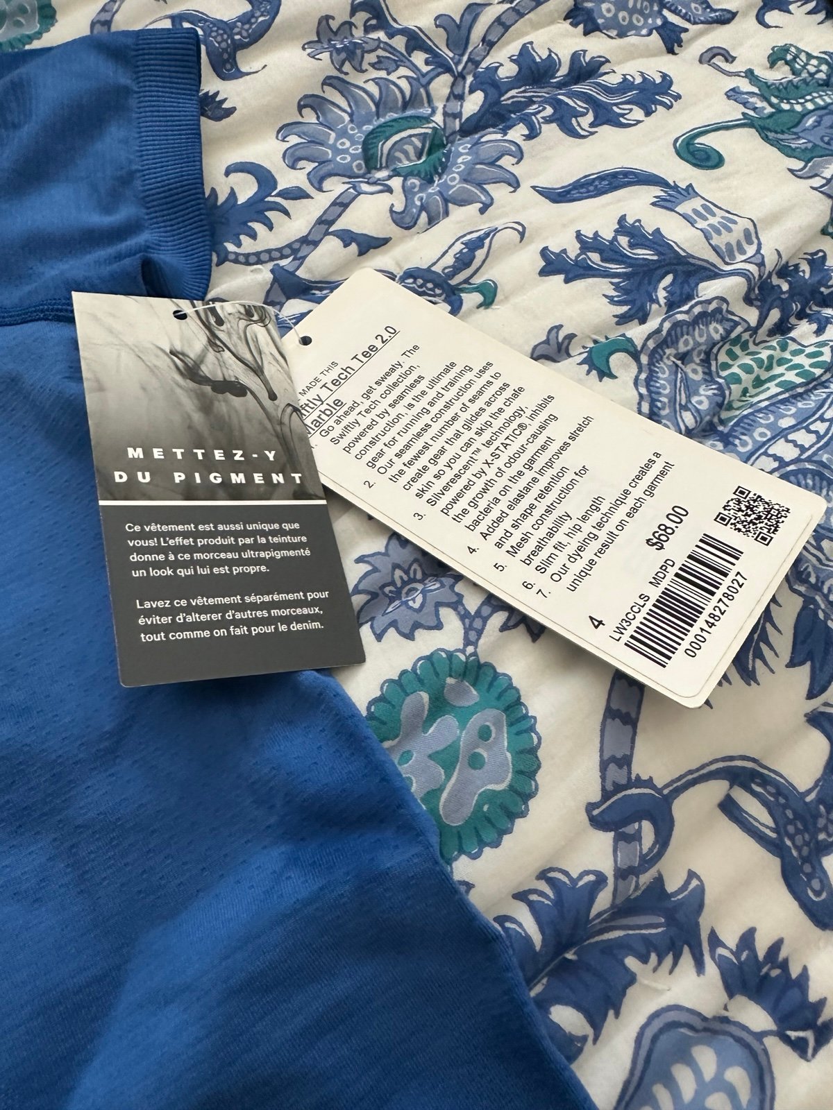 LULULEMON TIE DYE SWIFTLY TECH SIZE: 4