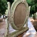Vintage Shabby Chic Cottage Wooden Frame Ornate swivel