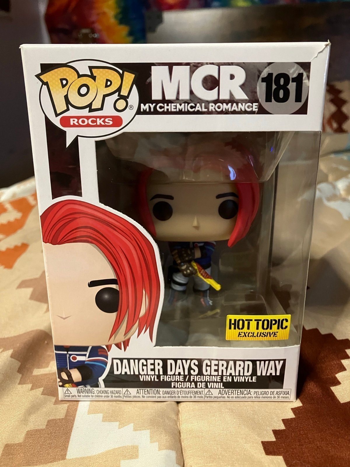 Funko Pop Danger Days Gerard Way #181 Rocks Hot Topic Exclusive Great condition