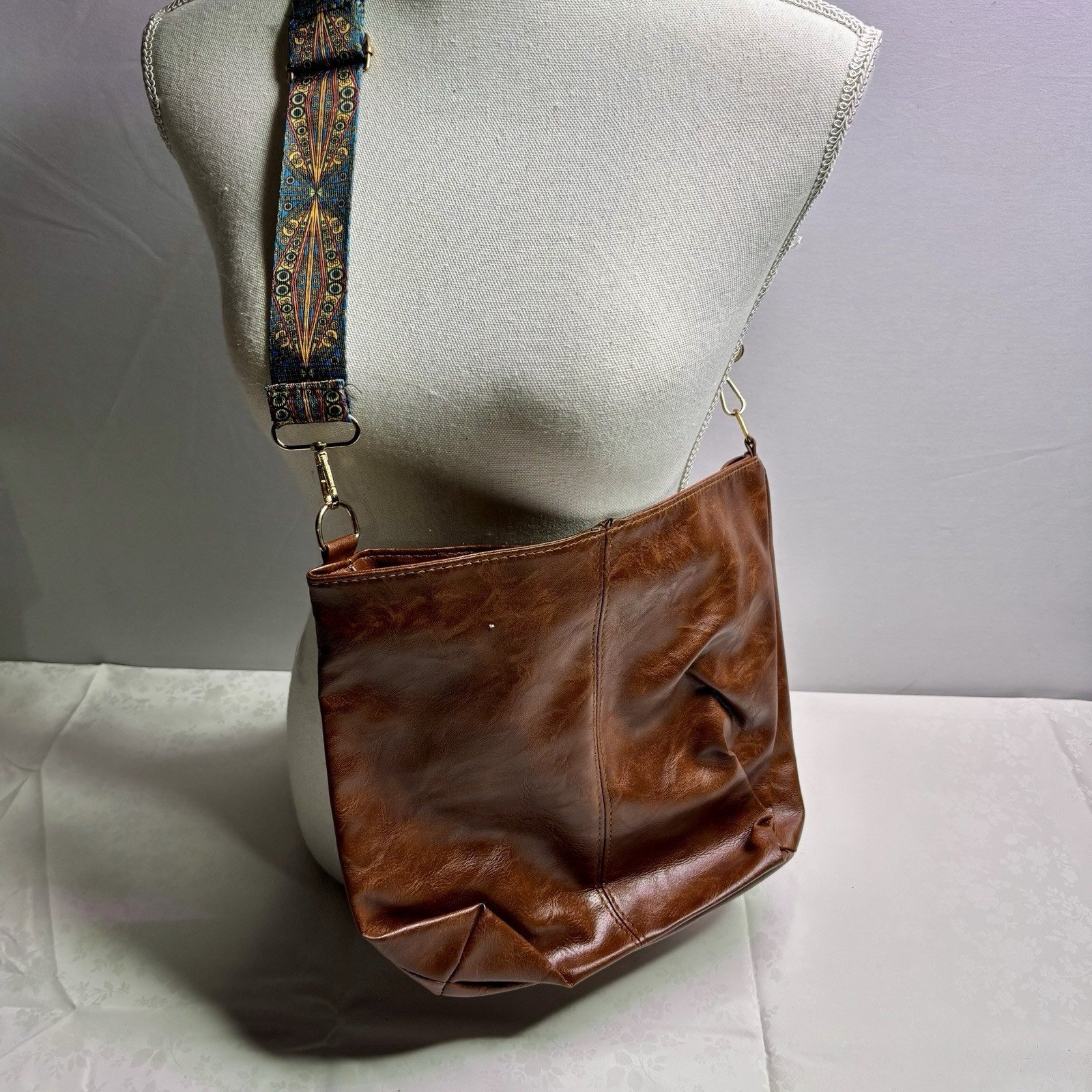 Solid Color Women Fashion Shoulder Sling Bag Crossbody Bag