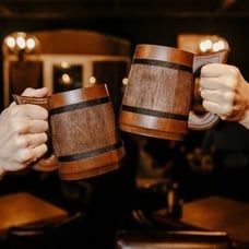 Wooden Beer Mug, Custom Tankard, Handmade Stein