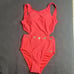 Juicy Couture Bright Coral Boardwalk Sass Cutout Swimsuit SZ S Summer Resort Vac