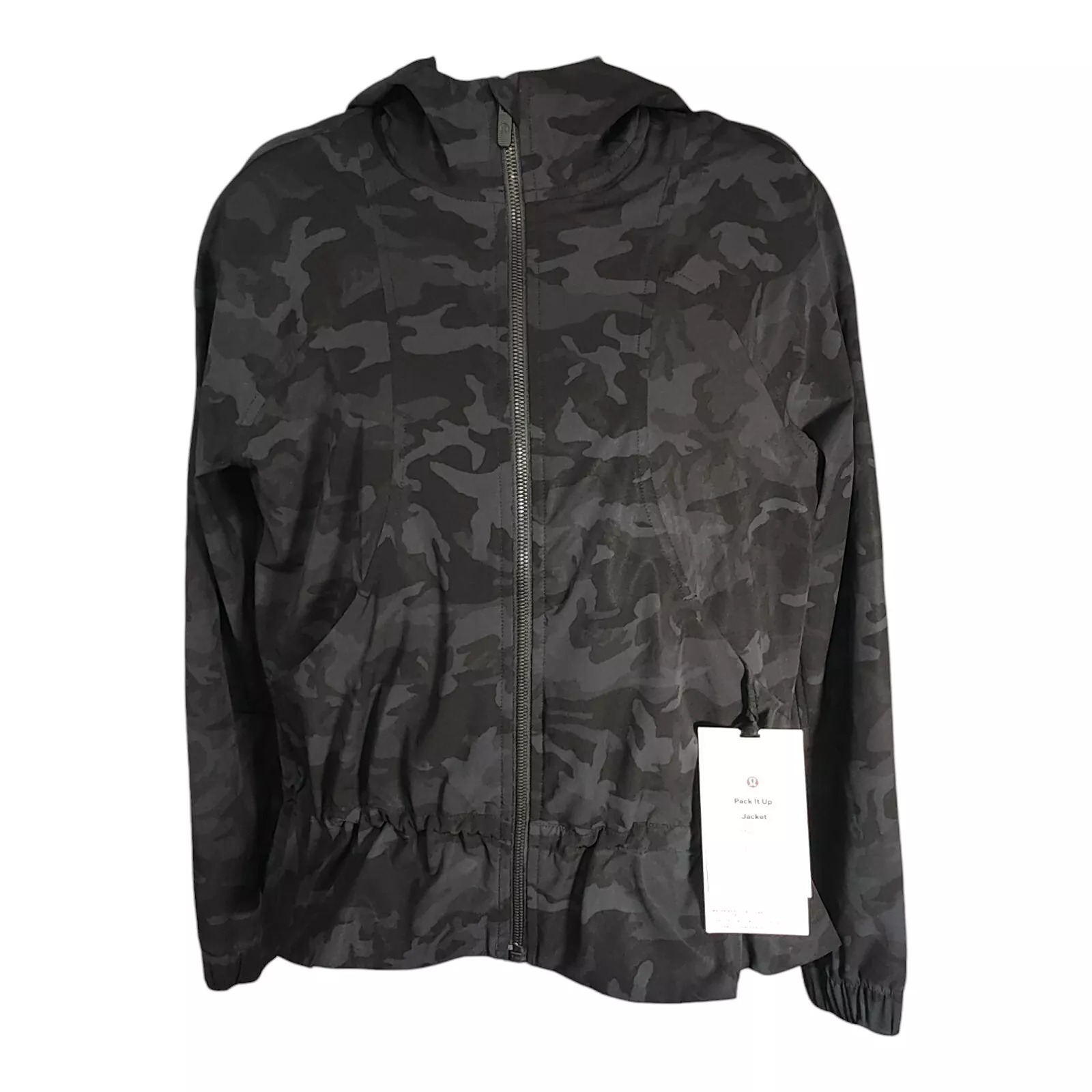 Lululemon Pack It Up Jacket - Women's Size 4 - Incognito Camo Grey - Activewear