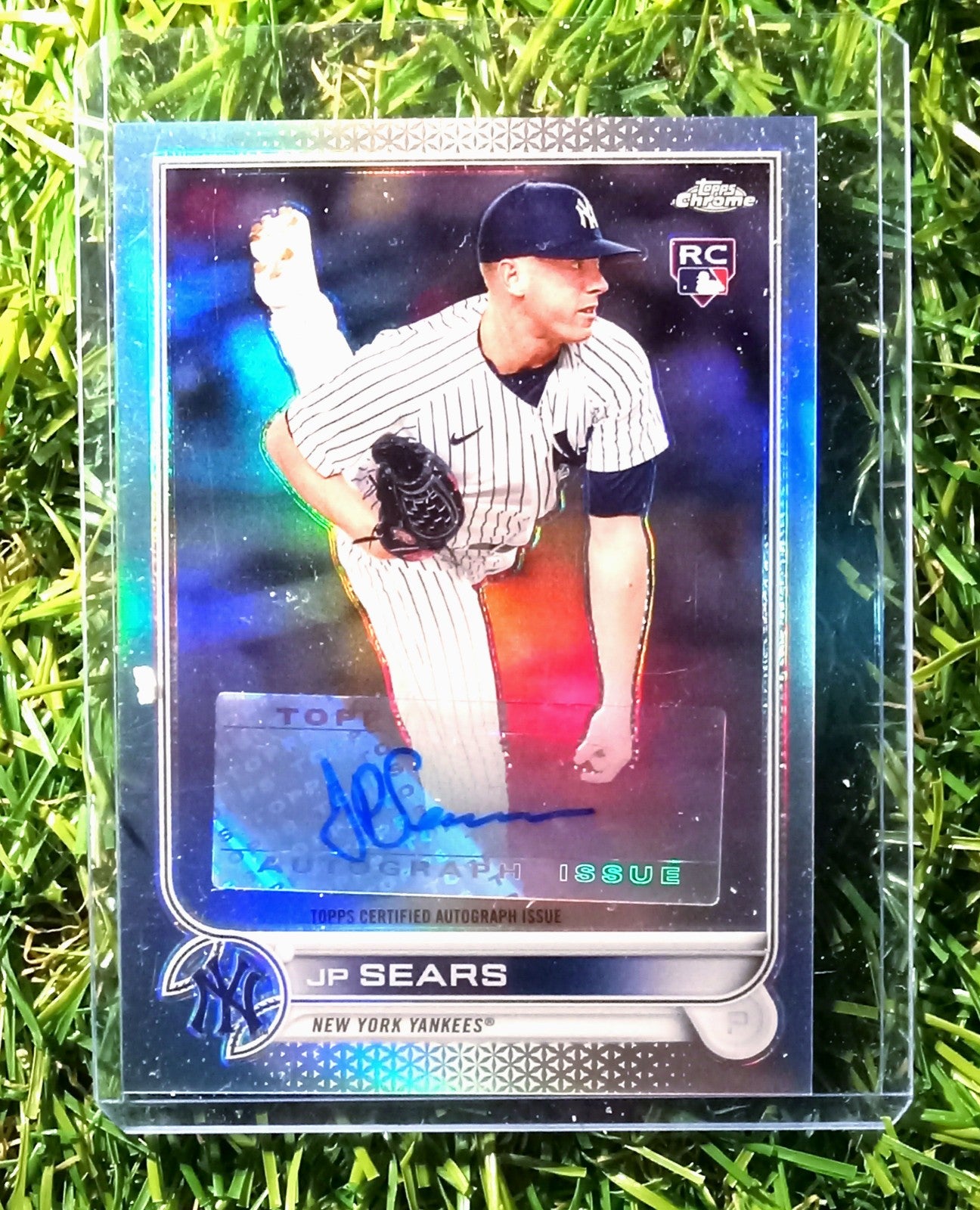 J.p Sears Topps chrome Autograph card