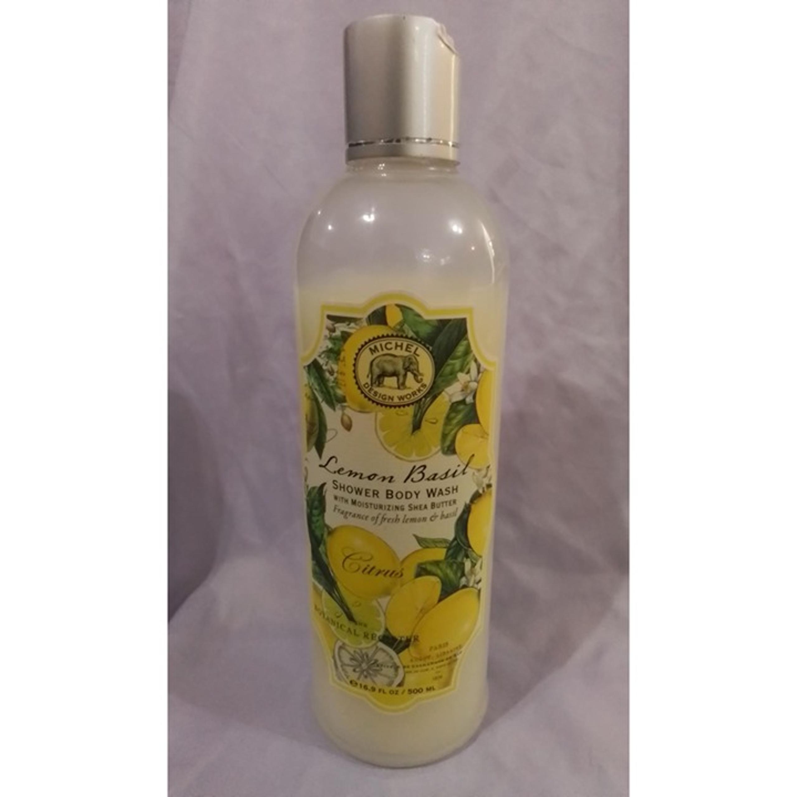 Michel Design Works Lemon Basil Shower Body Wash Shea Butter & Aloe Vera 85%Full
