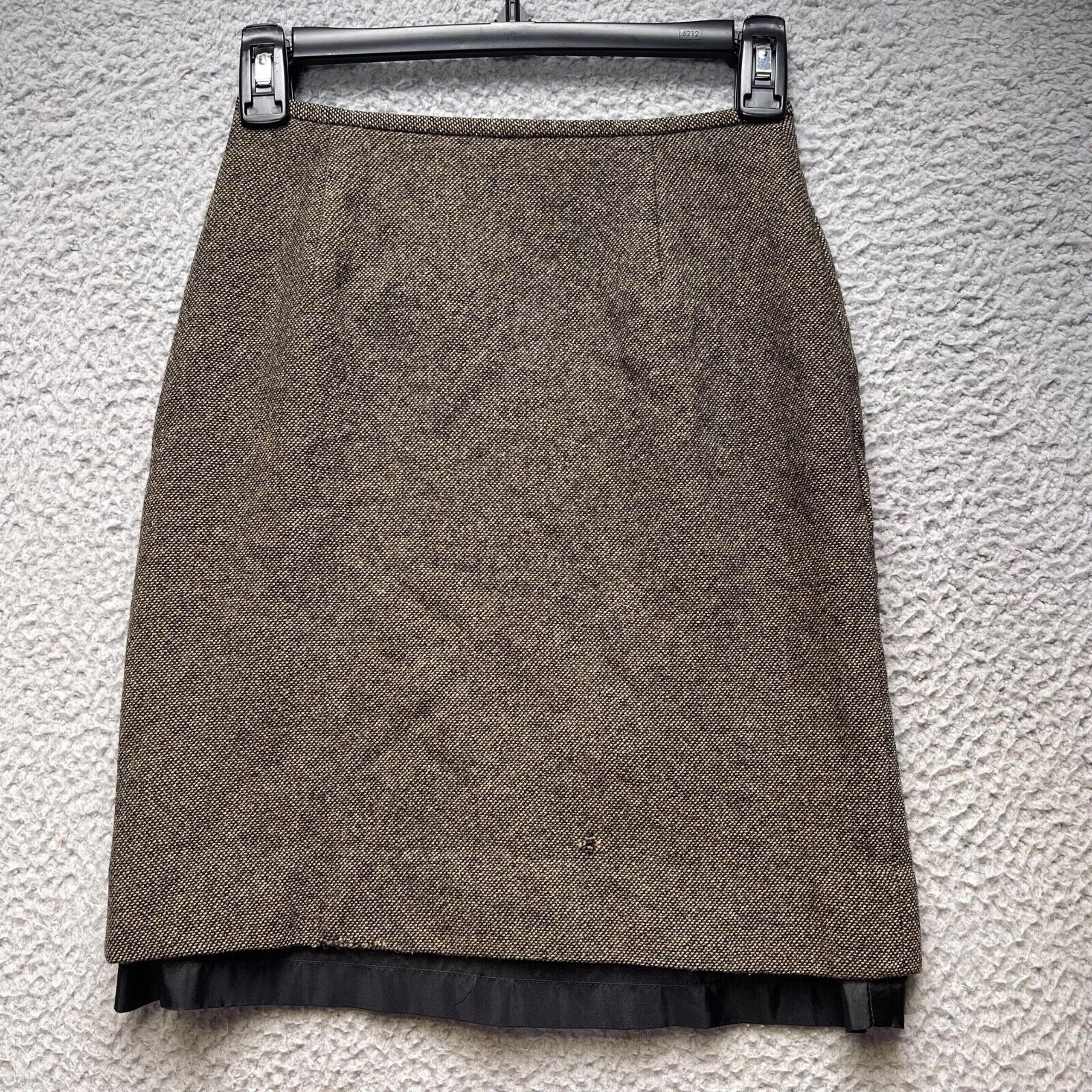 Lauren Ralph Lauren Mini Skirt Womens 2P Brown A Line