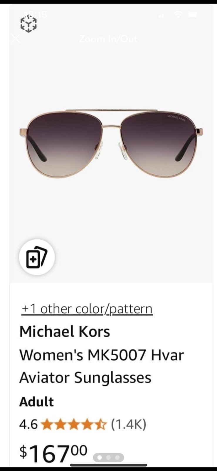 Michael Kors Women's MK5007 Hvar Aviator Sunglasses