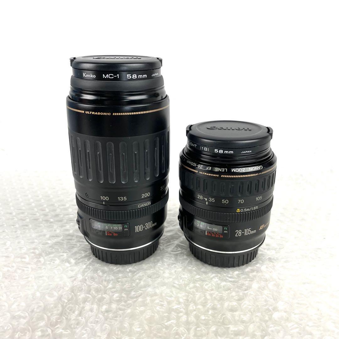 【通販激安】 Canon ULTRASONIC EF 28-105mm/100-300mm Camera Lenses レンズ(ズーム)