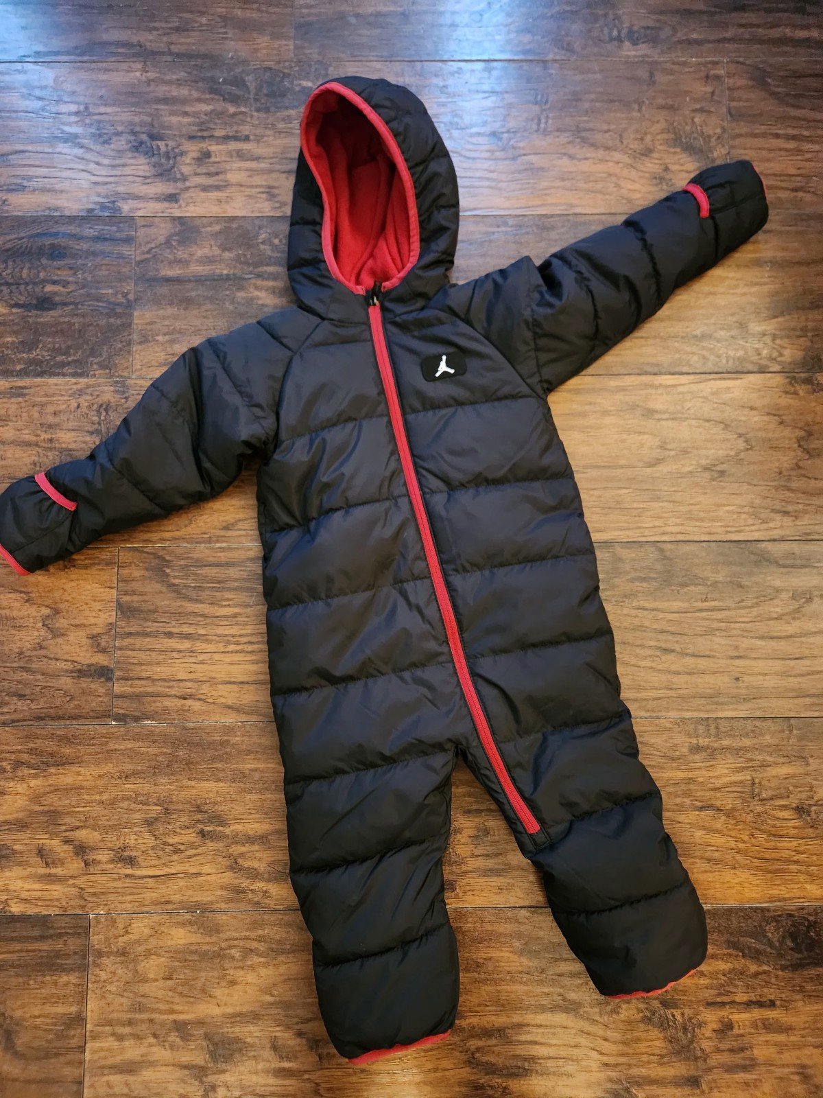 Jordan snowsuit size 24 months - red & black