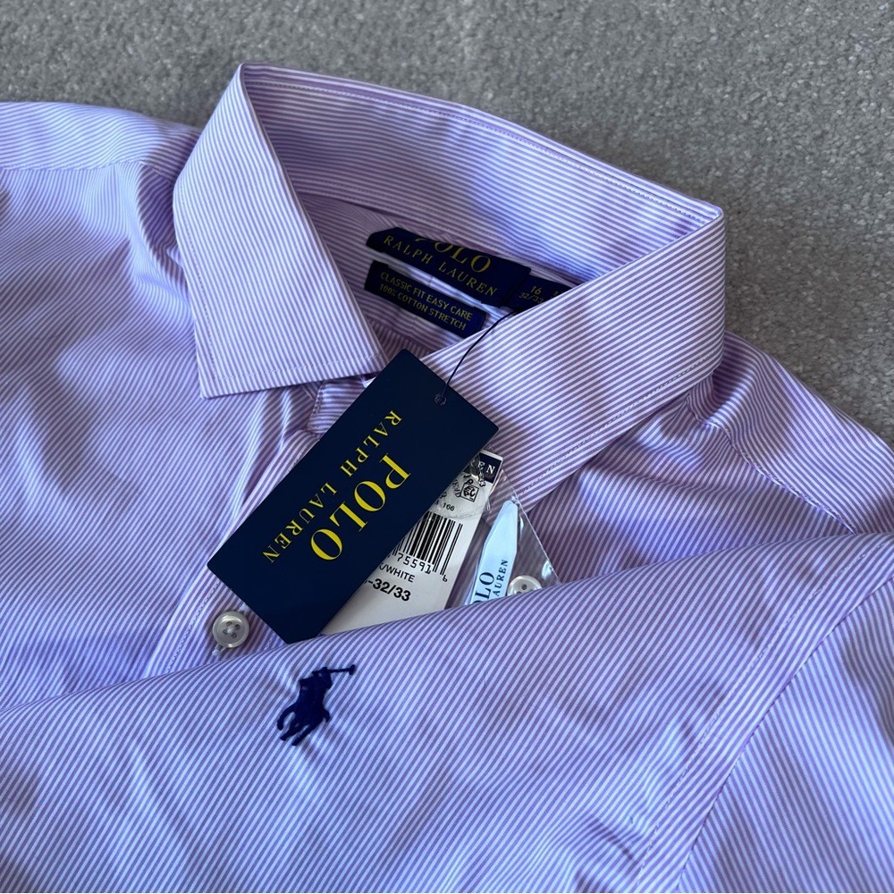 Polo by Ralph Lauren Pink New With Tags, Striped Men's Shirt