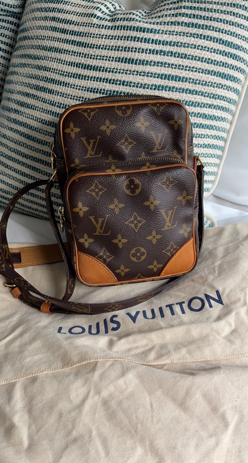 Louis Vuitton Brown Amazone Monogram Canvas Crossbody Bag
