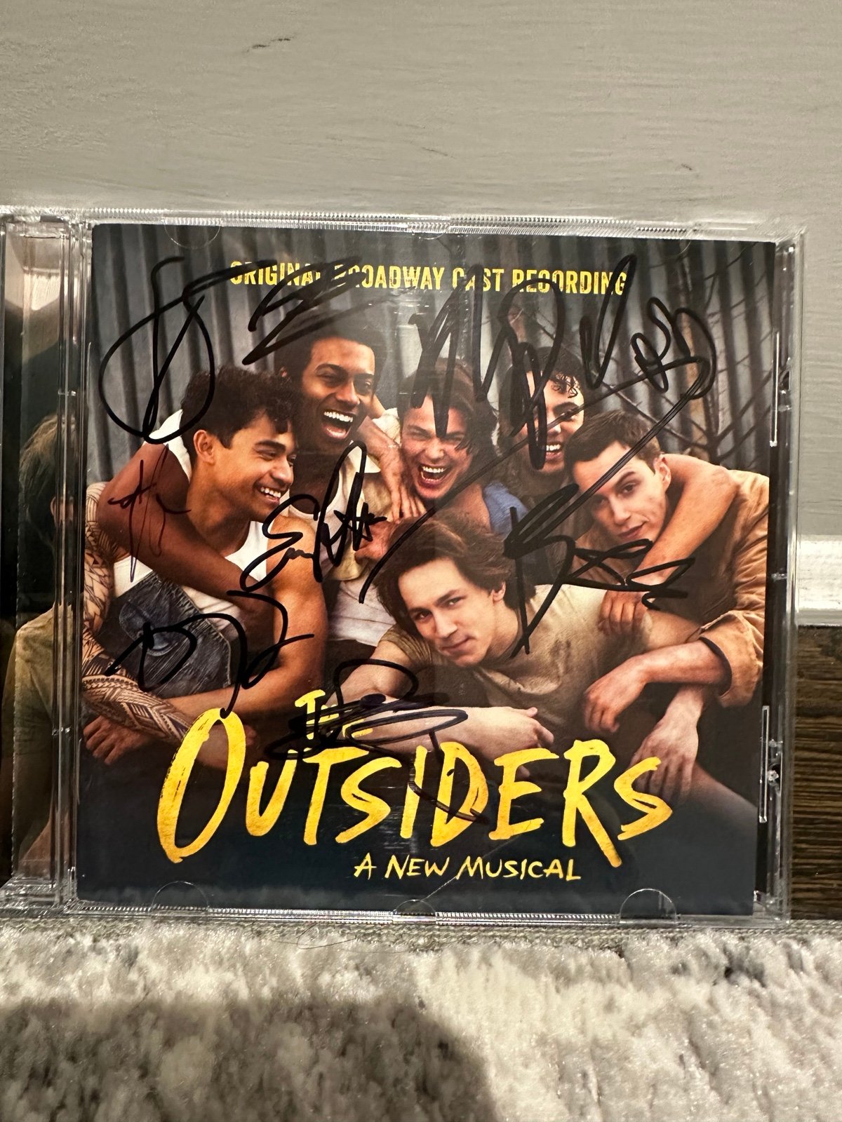 The Outsiders Broadway Signed CD