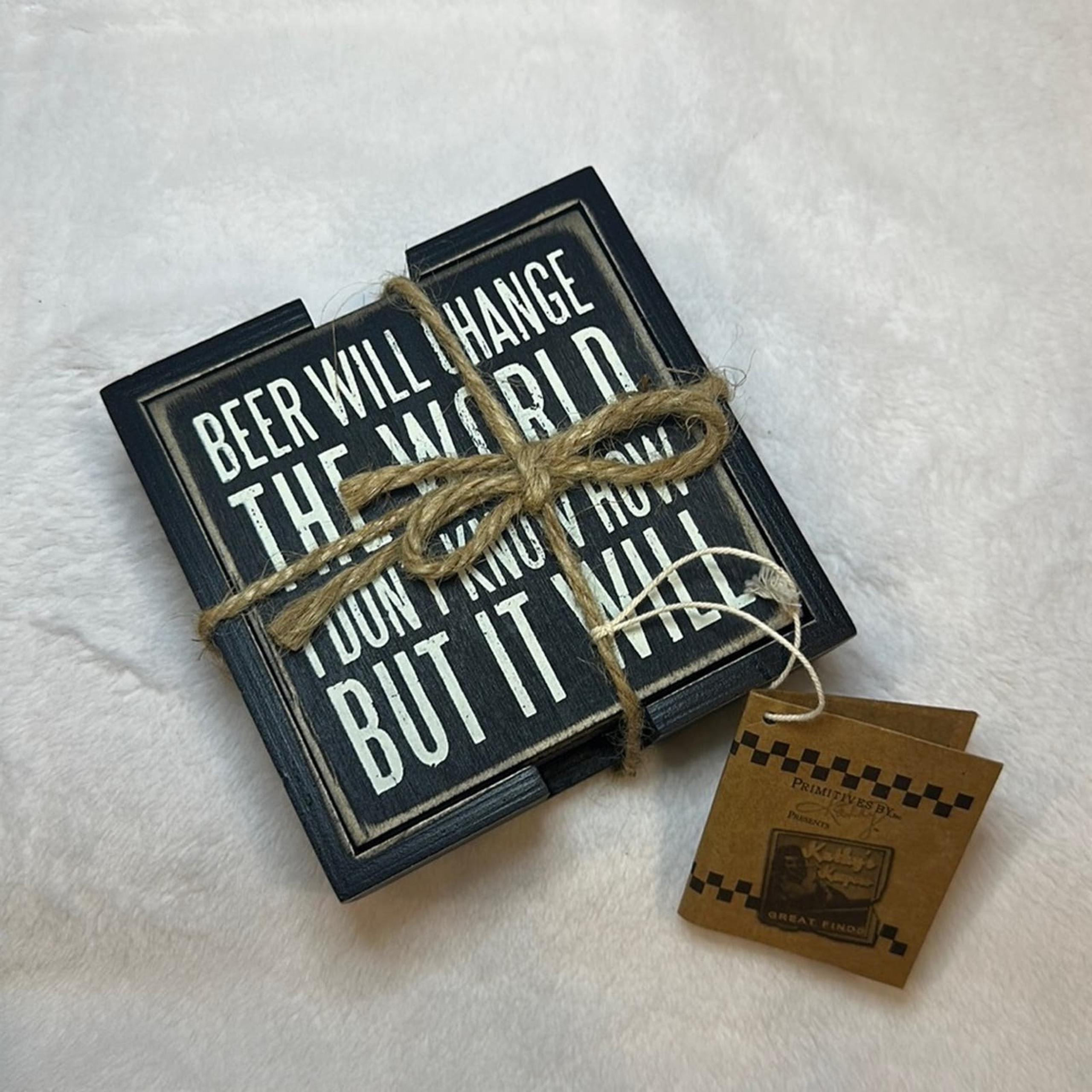 Primitives By Kathy Beer Coasters Home Decor