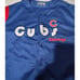 MLB Chicago Cubs True Fan Blue Red Button Front Short Sleeve Stitched Jersey XL