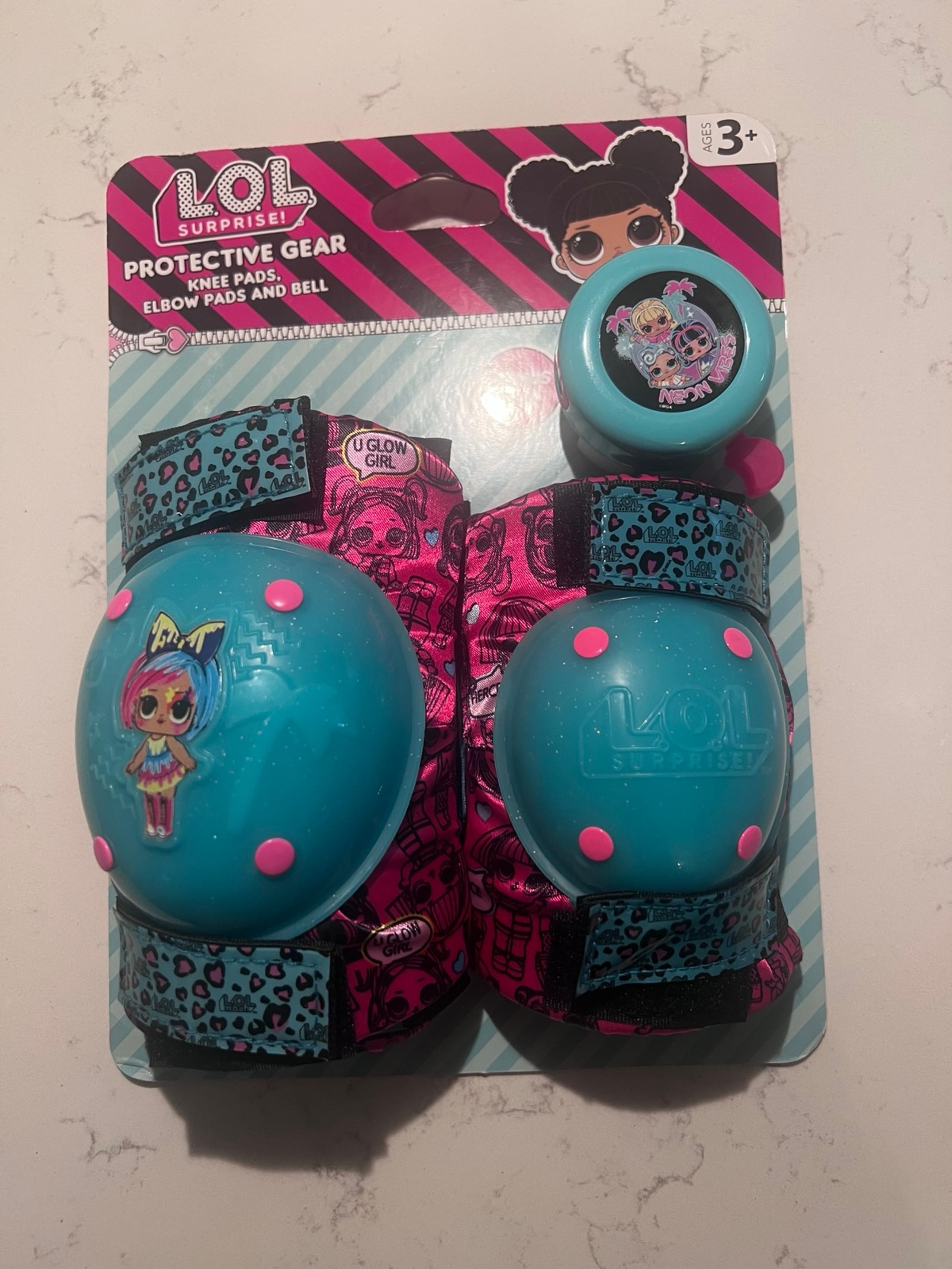 LOL Surprise girls bike/scooter/skate knee pads and elbow pads new in pack - Sakar International