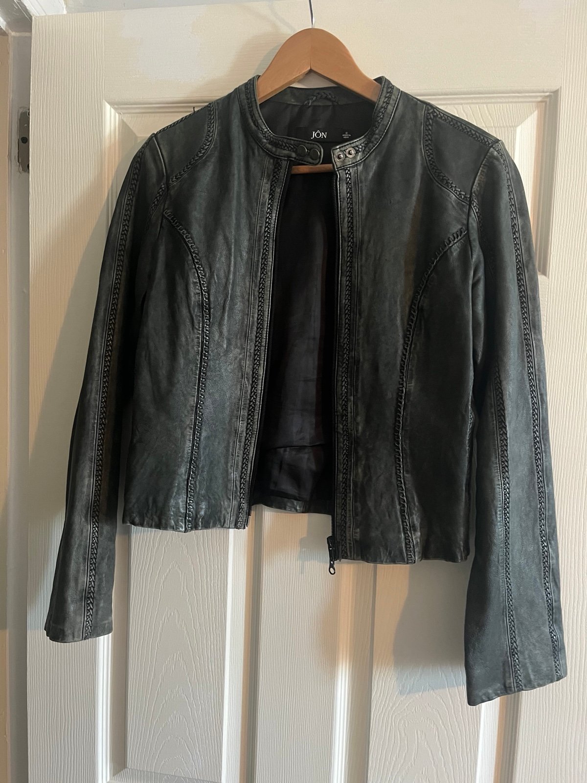 All leather distressed jacket - Designer Jon