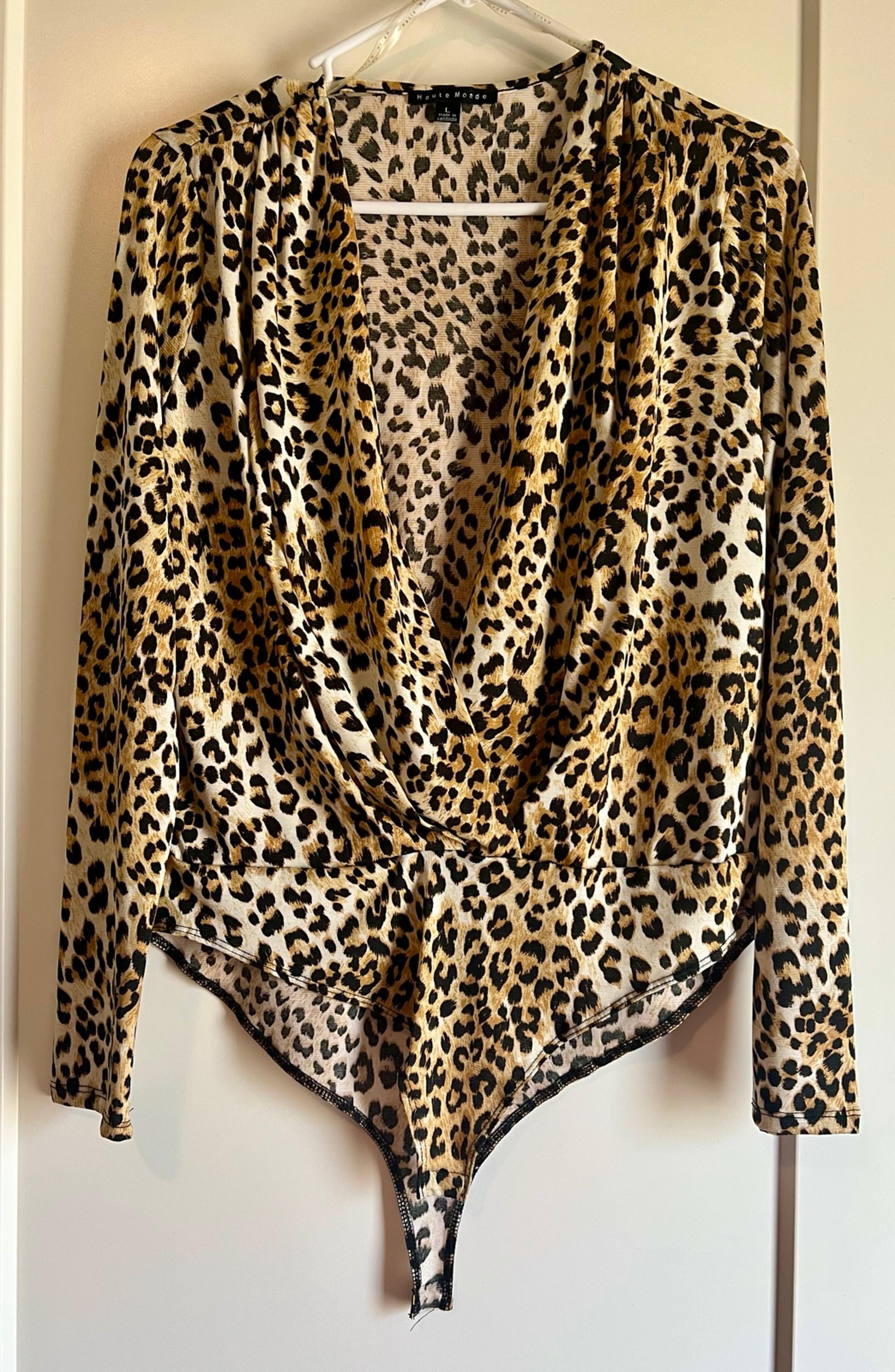 Leopard long sleeve Bodysuit