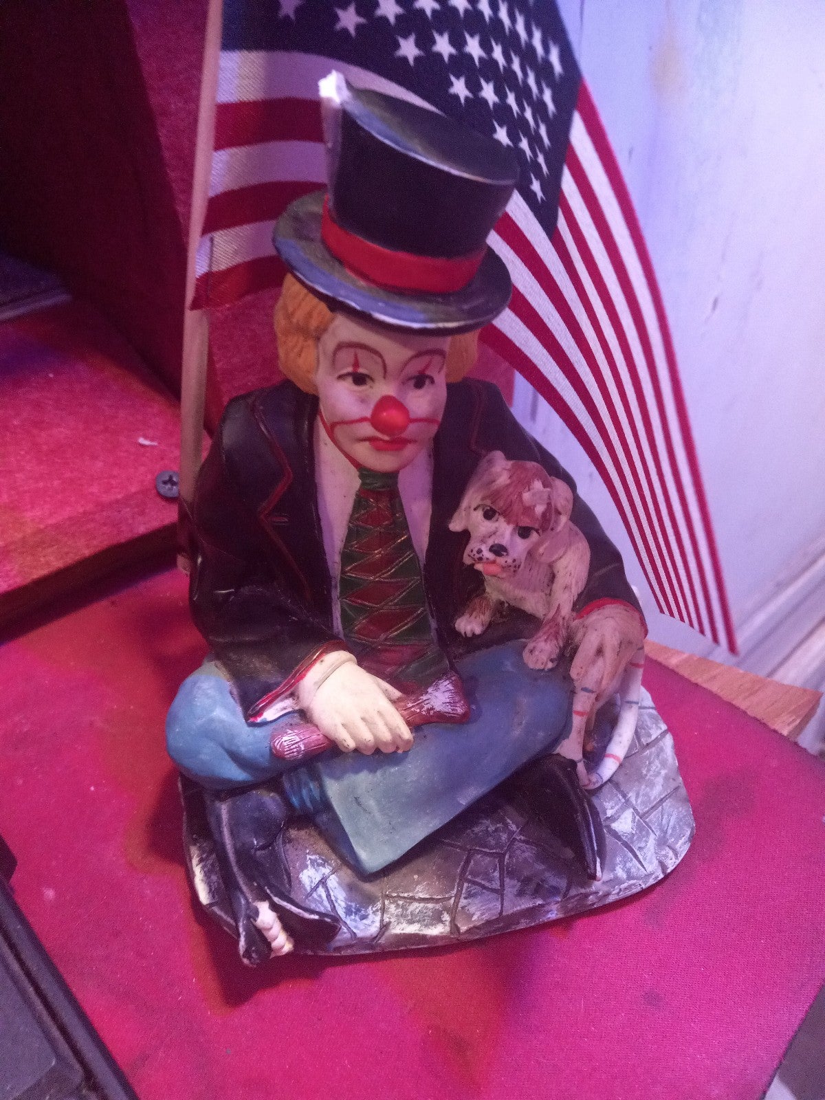 Ceramic bum clown