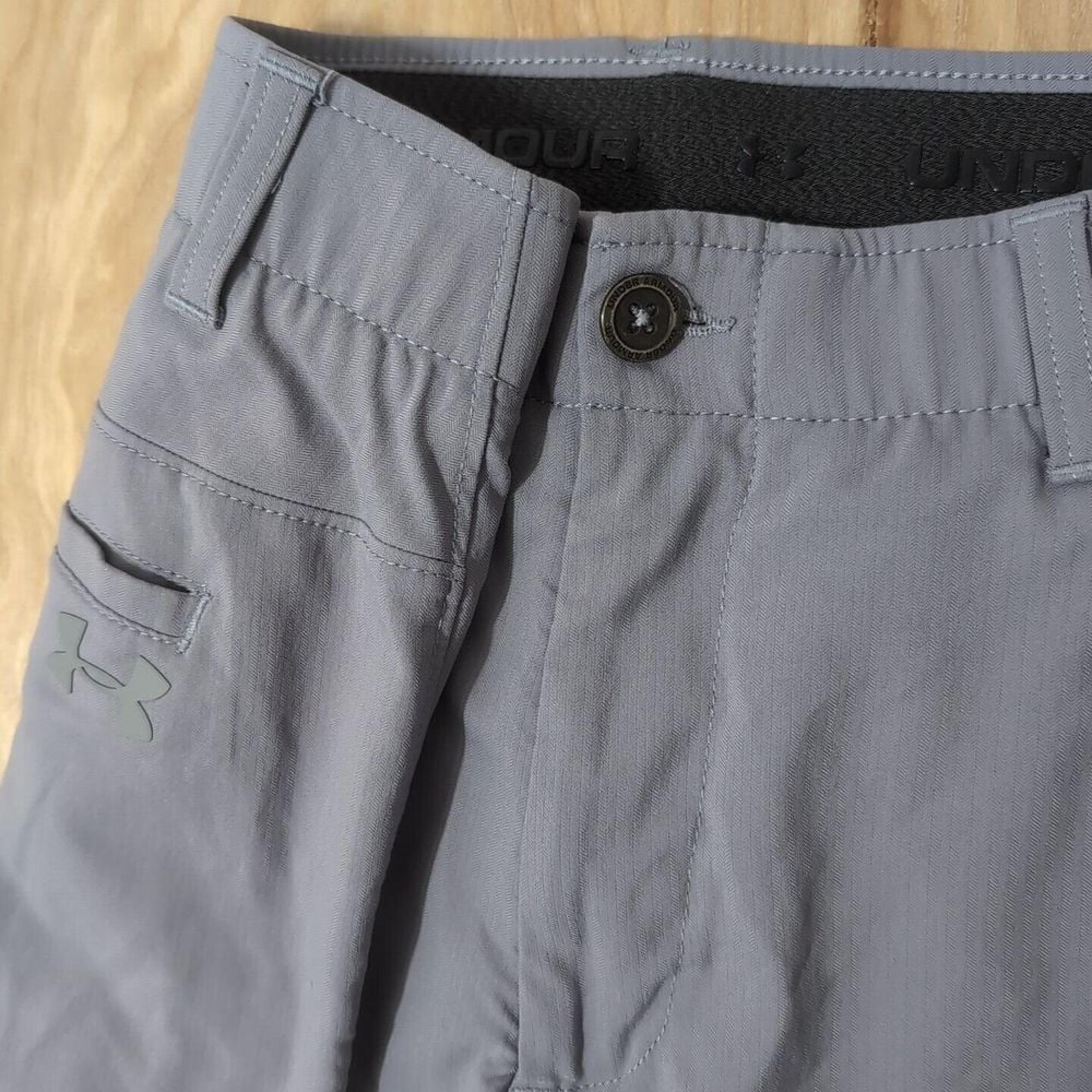 Stretch Pants Mens 32x32 Match Play Golf Pants Gray Flat Nylon Blen - Under Armour