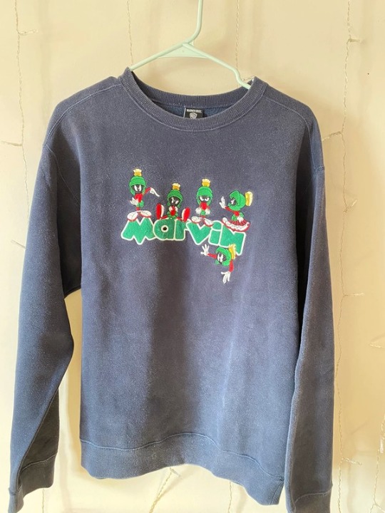 Vintage Looney Tunes Marvin Embroidered Sweater