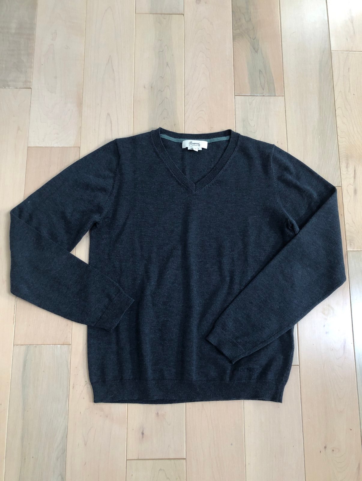 Bonpoint boys sz 12 soft cotton navy sweater