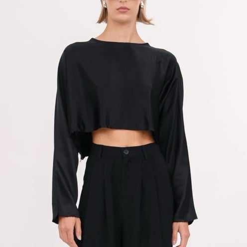 NEW Nonchalant Label Emilia Blouse Black Small