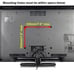 FULL MOTION TILT SWIVEL LED LCD TV WALL MOUNT BRACKET 23 27 32 36 37 40 42