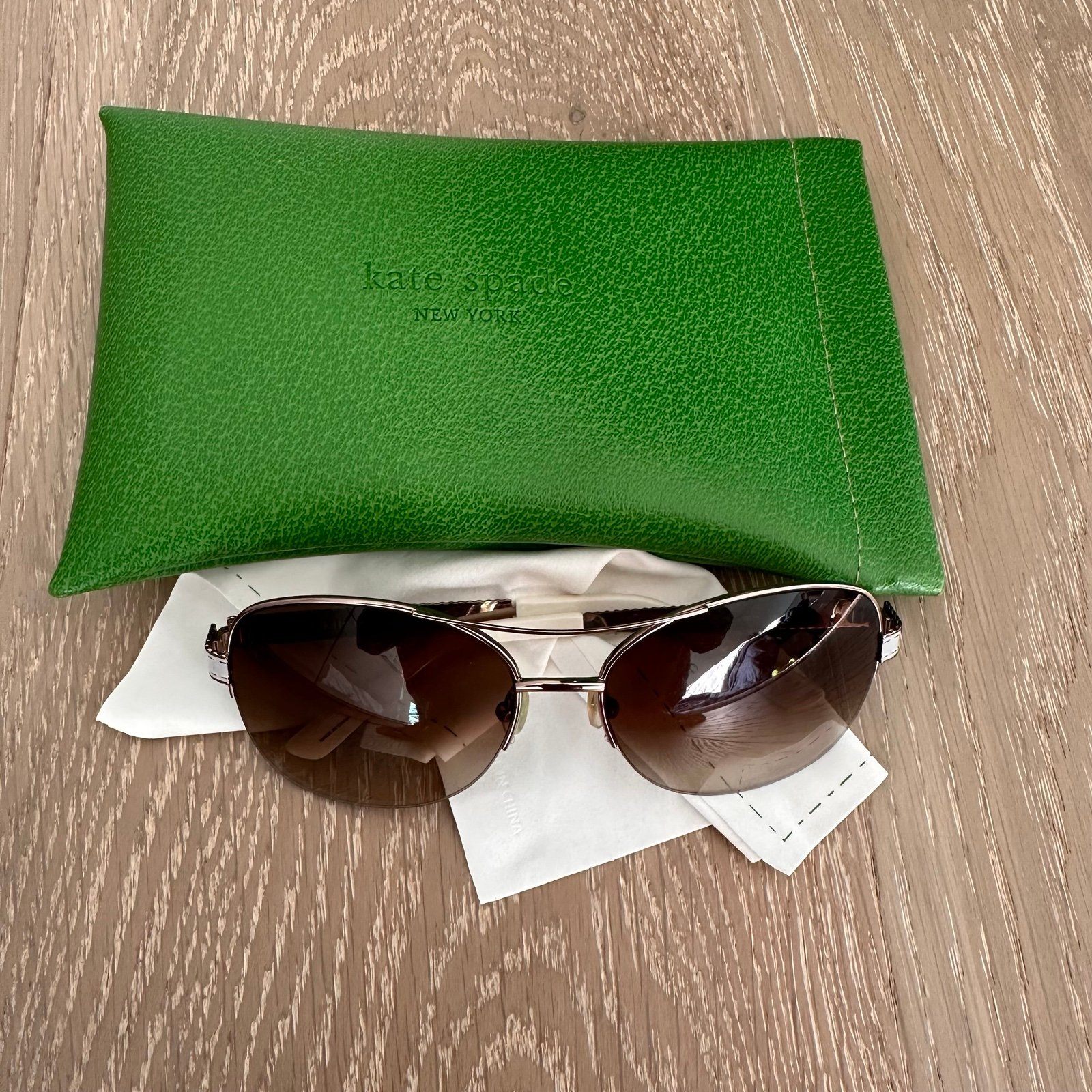 Kate Spade Sunglasses Brown White
