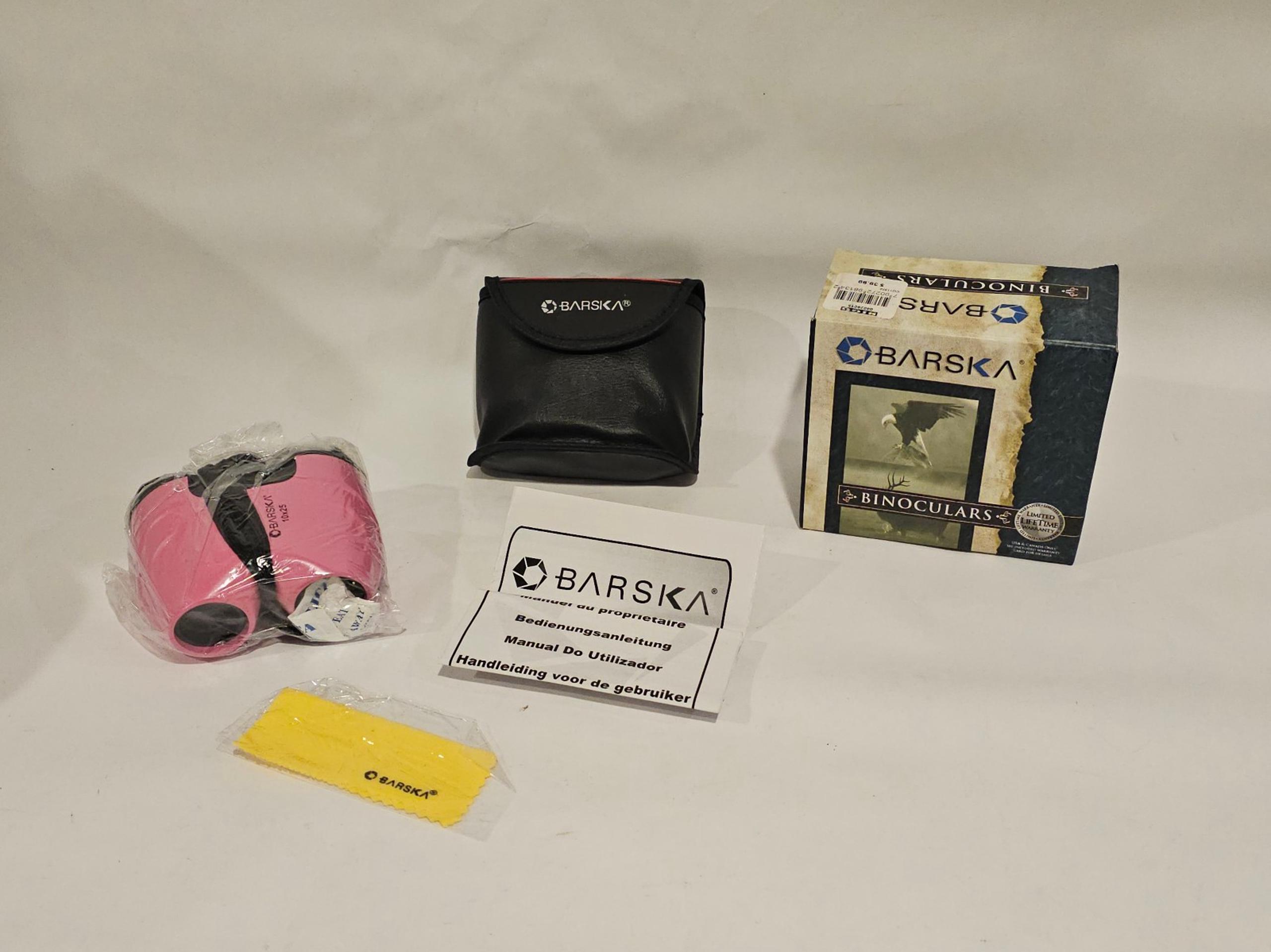 New Binoculars “Barska” powder pink 10X25 Zoom