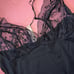 NWT Victoria's Secret M SLIP dress BLACK FLORAL LACE SLIMMING angel