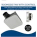 Broan-NuTone AER110KA Ventilation Fan with Infinitely Adjustable Speed Control S