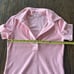Helmut Lang Terry-cloth Polo Shirt In Orchid | Size XS Barbiecore Resort Wear