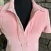 Helmut Lang Terry-cloth Polo Shirt In Orchid | Size XS Barbiecore Resort Wear