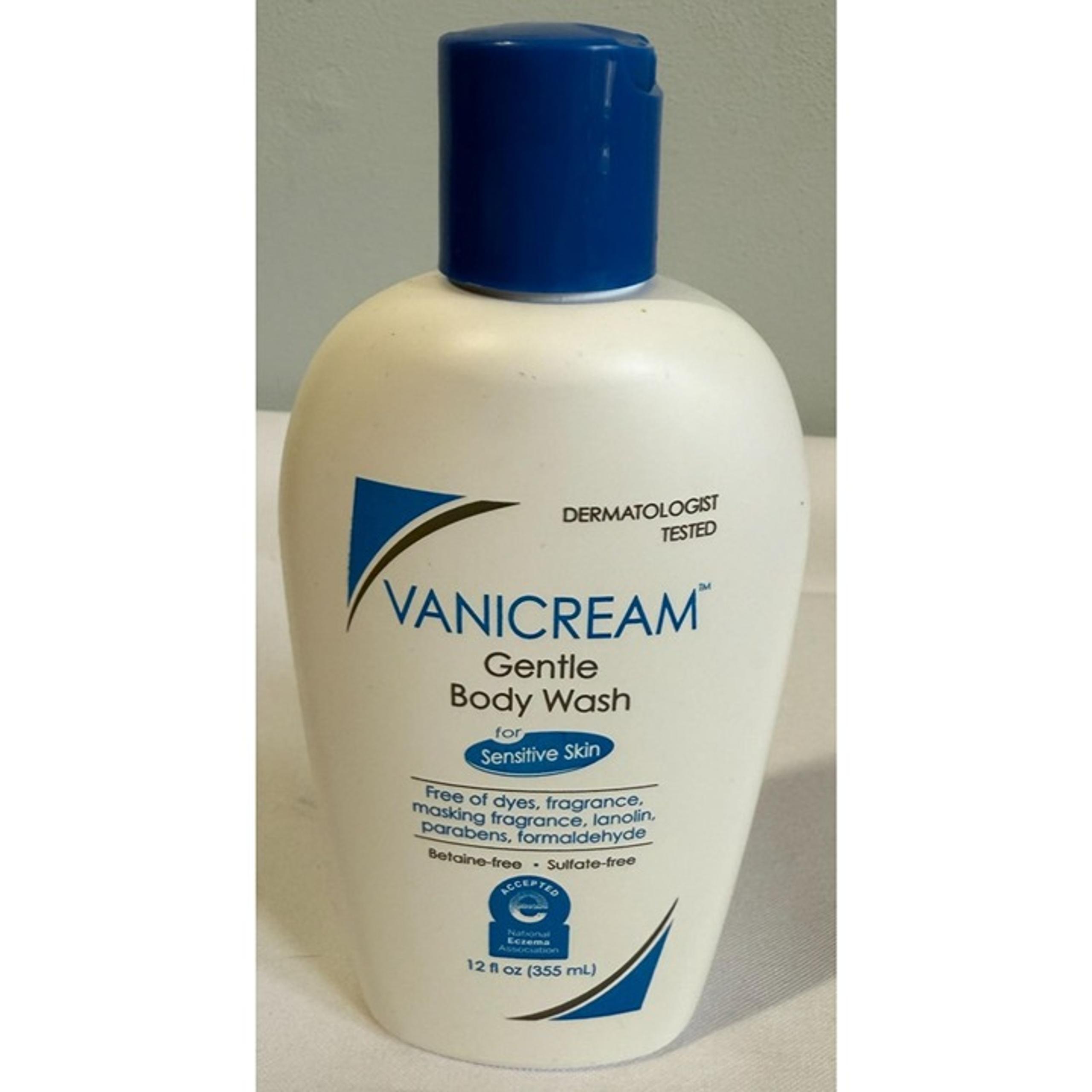Vanicream Gentle Body Wash for Sensitive Skin 12fl.oz Bataine & Sulfate Free NEW