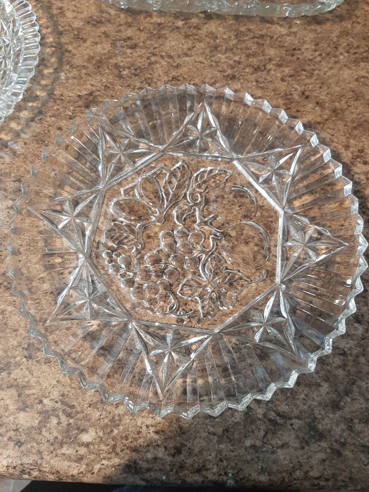 Vintage Antique American Brilliant Cut Glass
