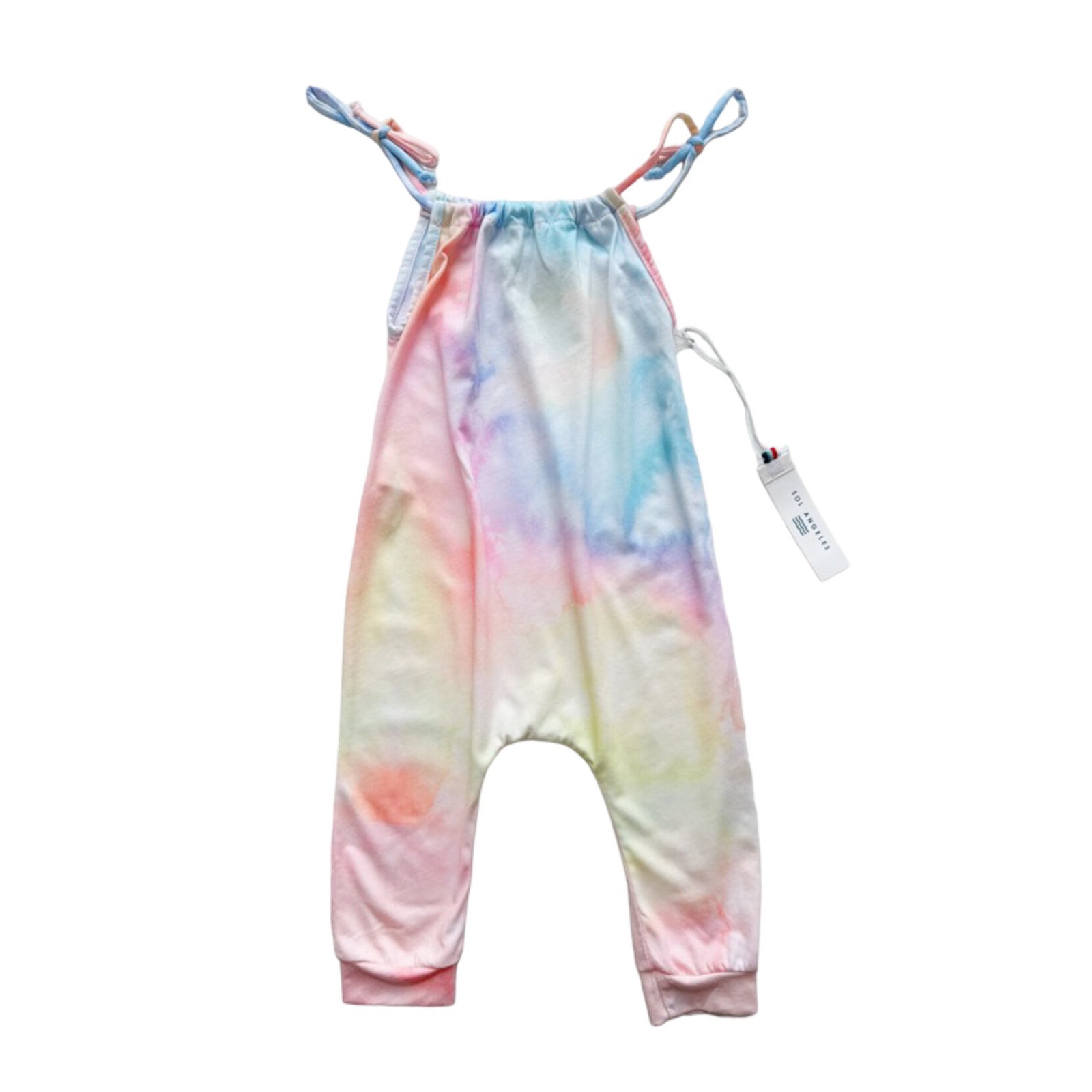 NWT Sol Angeles Watercolor Rainbow Jumpsuit Size 18-24m