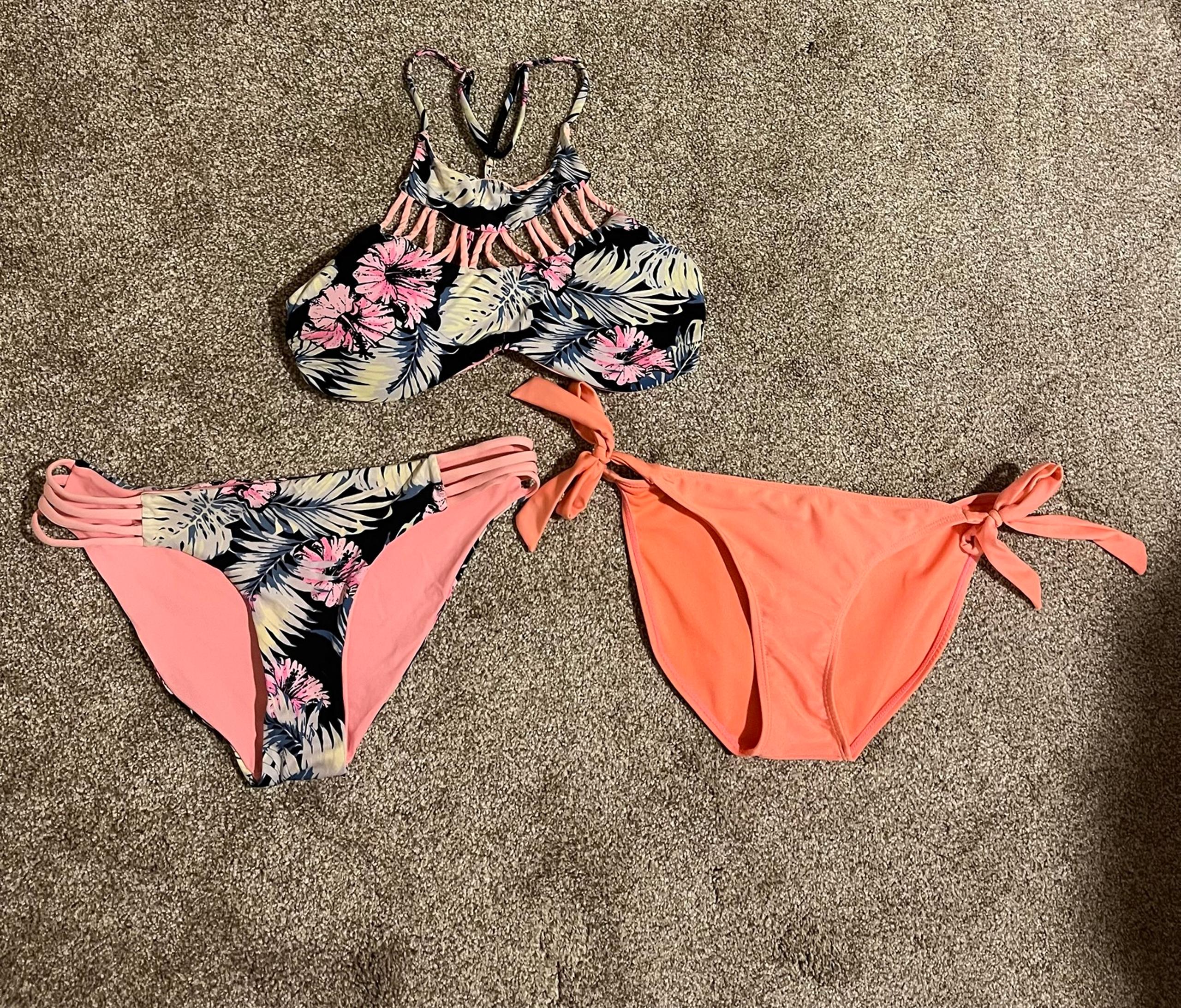 Pink Tropical Print Ingear Swim Bikini