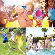 60 Pcs Reusable Water Balls, Reusable Water Balloons for Outdoor Toys and Games,