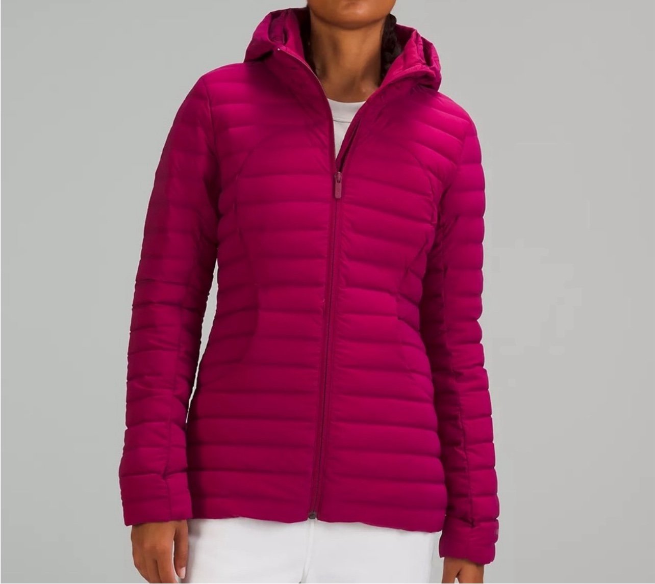 lululemon pack it down jacket pomegranate size 4