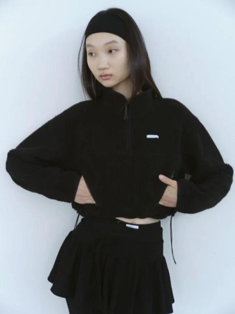 新しいエルメス rosarymoon Boa Sweat Top Black トップス