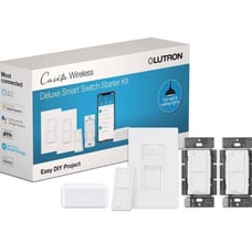 Lutron Caseta Deluxe Smart Switch Kit | Compatible with Alexa, Apple HomeKit, an