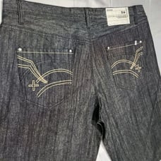 VTG RocaWear Baggy Jorts Men 40 T Y2K Denim Shorts Wide Leg Skater Embroidered
