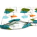 Emvency Throw Pillow Covers MCM Pattern Atomic Age 17.5” X 17.5” Lot Of 3 READ