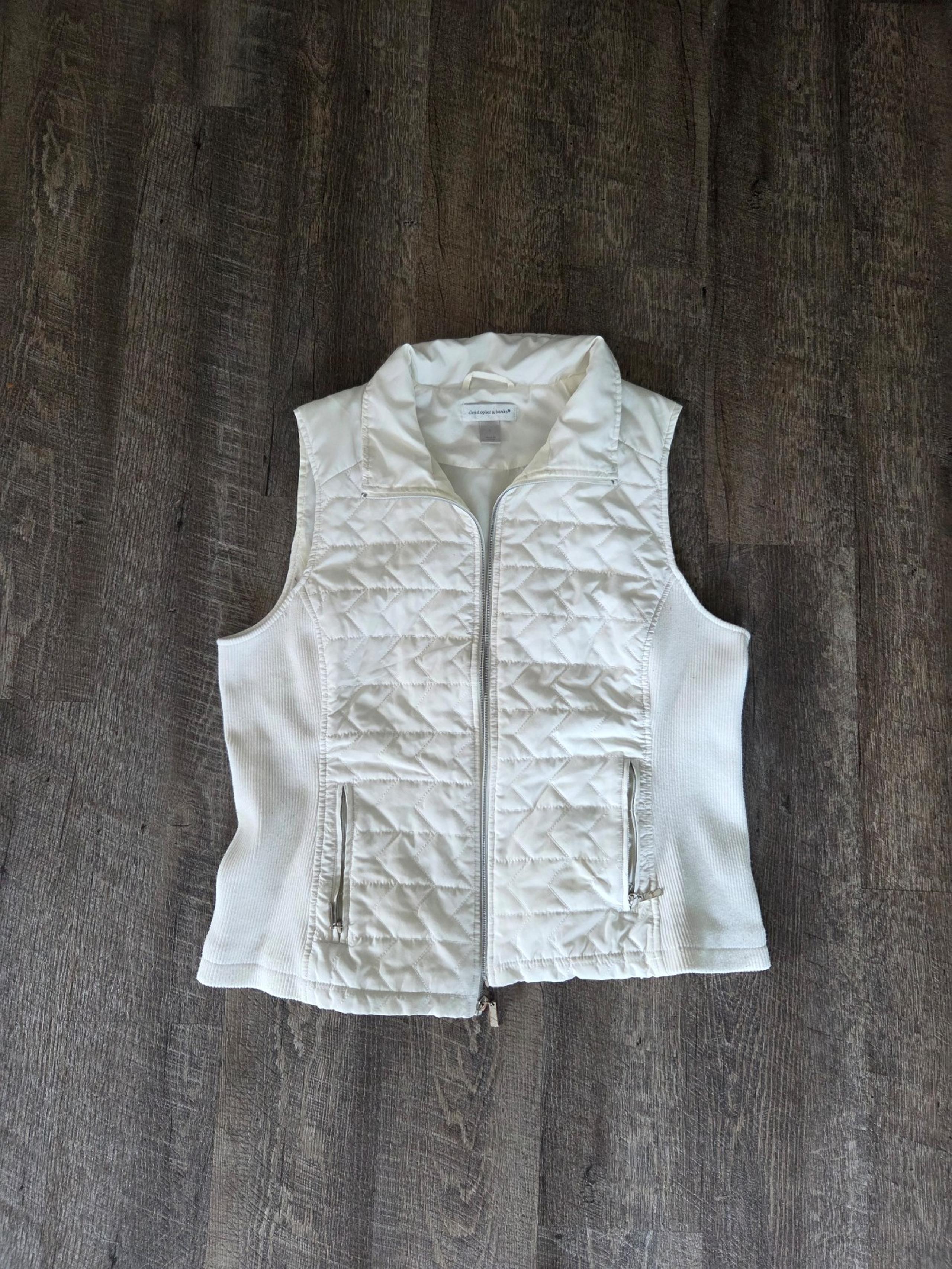 Christopher & Banks White Vest
