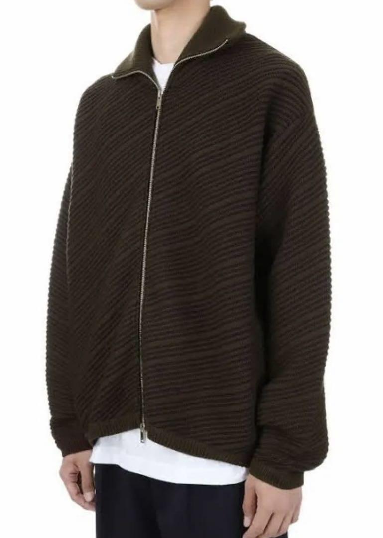 YOKE Bias Border Drivers Knit Brown 1