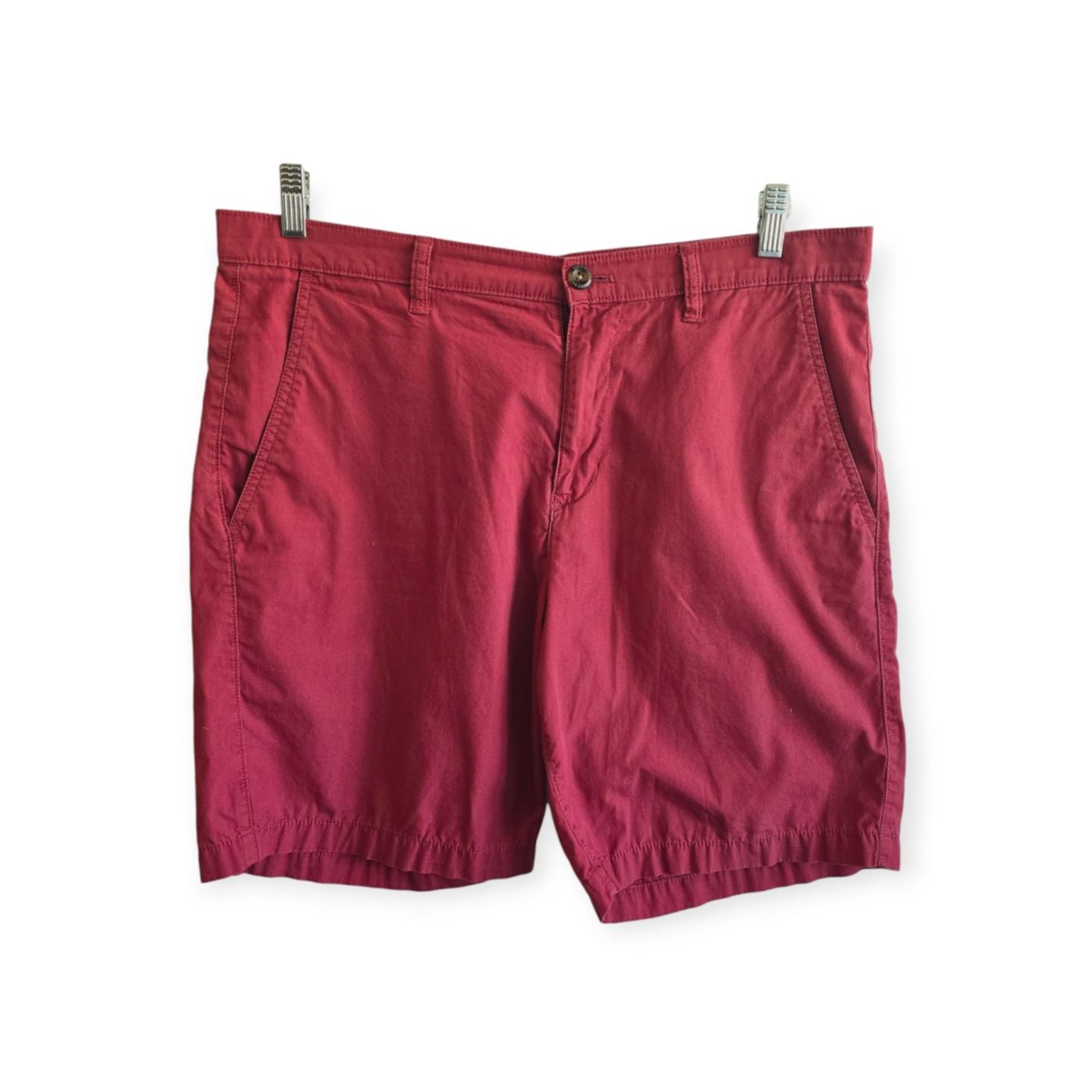 Eddie Bauer Shorts Men Size 34 Pink Salmon Specially Dyed Chino 8in Inseam