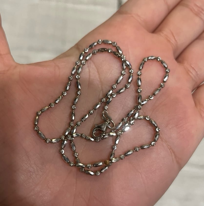 925 italy silver necklace