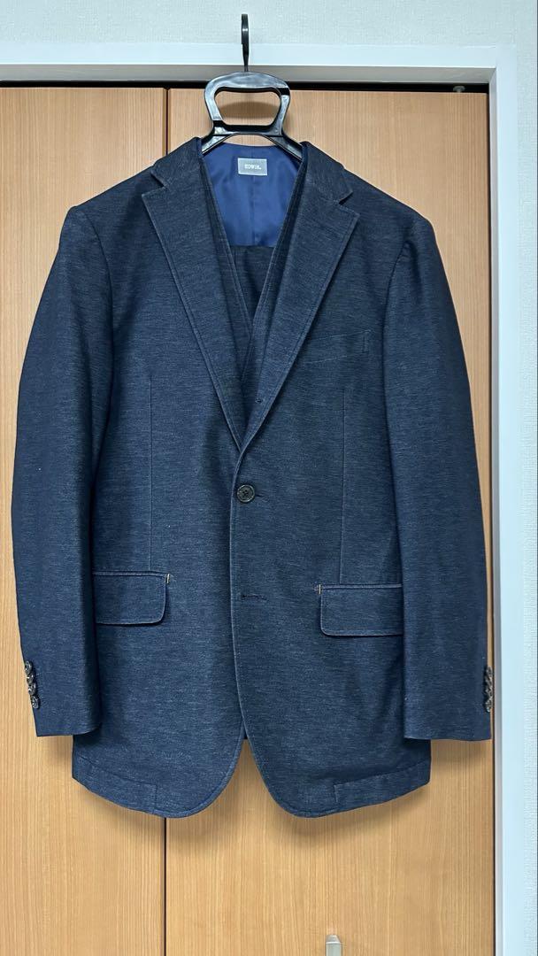 This weekend, 50% off campaign - EDWIN Dark Navy Denim Suit, Three-Piece.